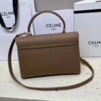 Celine Classique Triomphe 黄褐色天然小牛皮手提斜挎包 - 图片 2