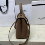 Celine Classique Triomphe 黄褐色天然小牛皮手提斜挎包 - 图片 3