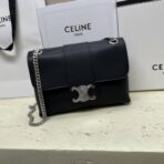 Celine Triomphe Canvas Chain Shoulder Bag 老花银链单肩包 - 图片 2
