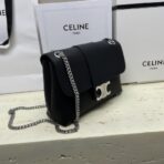 Celine Triomphe Canvas Chain Shoulder Bag 老花银链单肩包 - 图片 3