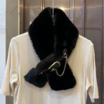 Celine赛琳秋冬百搭围脖 黑色 - 图片 2