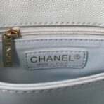 Chanel Extra Mini Coco Handle 白色鱼子酱粒面小牛皮金扣链条手提斜挎包 - 图片 4