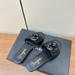 Chanel 小香24ss春夏新品山茶花拖鞋黑色 - 图片 3