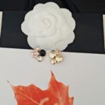 Chanel 粉色珐琅双 C 多元素组合耳钉 - 图片 4