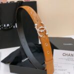 Chanel 菱格纹珍珠星星双 C 扣腰带 - 图片 2