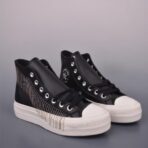 Converse Chuck Taylor All Star Platform Western Glam 舒适简约 女款高帮帆布鞋 黑色
