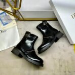 迪奥（Dior）D-Quest 系列机车风厚底及踝靴（黑色款） - 图片 2