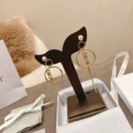 DIOR 21新款CD圆圈珍珠耳环 - Image 4