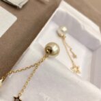 DIOR CD 字母流苏星星珍珠耳环 - Image 2