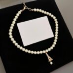 DIOR巴黎铁塔珍珠项链