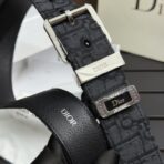 Dior 男士 Oblique Galaxy 印花效果皮革腰带 - 图片 4