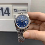 劳力士  EW 36mm蓝日志电脑纹