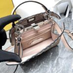 FENDI 芬迪 Selleria 系列粉色小牛皮手工外缝小猫包 - 图片 2