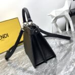 FENDI 芬迪 Selleria 系列黑色小牛皮手工外缝小猫包 - 图片 3