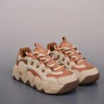 Fila Fusion 斐乐潮牌 时尚潮流休闲运动板鞋 棕粉拼色