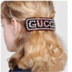 GUCCI 字母水晶发夹 - Imagem 2