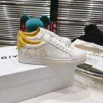 Givenchy Town Leather Low-Top Sneakers（纪梵希 Town 系列皮革低帮板鞋）黄色（压纹装饰） - 图片 4