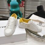 Givenchy Town Leather Low-Top Sneakers（纪梵希 Town 系列皮革低帮板鞋）黄色（压纹装饰） - 图片 3