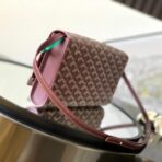 Goyard Monte-Carlo 迷你木条铆钉斜挎包  枣红色 - 图片 2