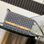 Goyard Monte-Carlo 迷你木条铆钉斜挎包  灰色