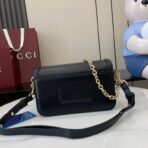 Gucci Blondie 中号黑色皮革链条单肩包 - 图片 3