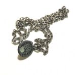 Gucci garden系列纯银孔雀绿项链 - Imagem 2