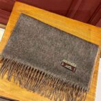 HERMFS【爱马仕】巴黎时装展双面羊绒围巾！深灰色款