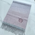 Hermes · 围巾 渐变拼色设计搭配镂空马车标志 粉色款 - 图片 4