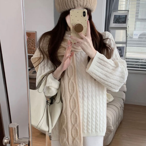 H家手工编织情侣💑围巾！低调高级秋冬品味！！】