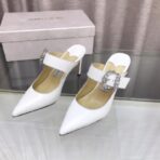 JIMMY CHOO(吉米周) D扣水钻款白色 - 图片 2