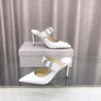 JIMMY CHOO(吉米周) D扣水钻款白色 - 图片 3