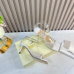 Jimmy Choo Vanessa 系列细高跟凉鞋 白色 - 图片 3