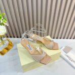 Jimmy Choo Vanessa 系列细高跟凉鞋 裸粉色