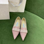 Jimmy Cho经典款LOVE系列蝴蝶结渐变平底鞋 - 图片 2