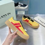 浪凡（LANVIN）CASH 系列休闲饼干鞋（黄红配色款） - 图片 4