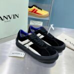 浪凡（LANVIN）CASH 系列休闲饼干鞋（黑蓝配色款） - 图片 4