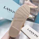 浪凡（LANVIN）Curb 系列蝴蝶结装饰格纹厚底休闲鞋（格纹拼接配色款） - Imagem 2