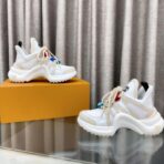 LV Archlight系列拱桥底老爹鞋休闲厚底系带运动鞋卡其 - Image 2