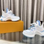 LV Archlight系列拱桥底老爹鞋休闲厚底系带运动鞋蓝色 - Imagem 2