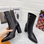 LV尖头老花拉链短靴 - 图片 2