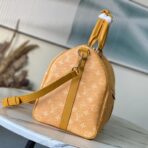 Louis Vuitton Keepall Bandoulière 45 Meowgram 宠物狗爪黄色旅行袋 - 图片 2