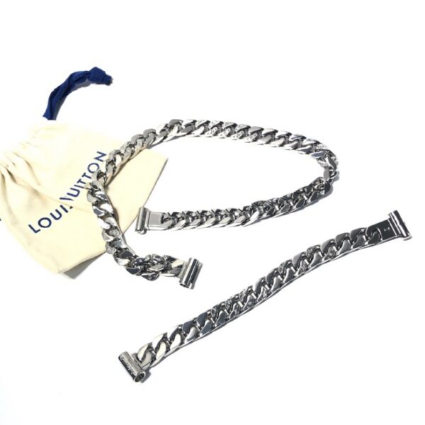 Louis Vuitton LV Chain Links 钢制金属logo项链 手链