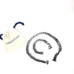 Louis Vuitton LV Chain Links 钢制金属logo项链 手链 - Imagem 3
