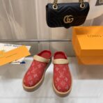 L家2024勃肯包头拖鞋红色