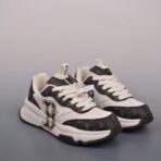 MLB BIG BALL CHUNKY 满印 BB 标识厚底休闲老爹鞋（黑白配色款）