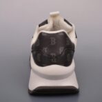 MLB BIG BALL CHUNKY 满印 BB 标识厚底休闲老爹鞋（黑白配色款） - 图片 2