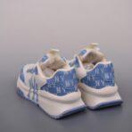 MLB BIG BALL CHUNKY 纽约洋基队满印 NY 标识厚底休闲老爹鞋（白蓝配色款） - 图片 4