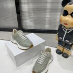 MM6 Maison Margiela Runner 系列复古老爹休闲运动鞋（灰绿色情侣款） - 图片 4