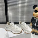 MM6 Maison Margiela Runner 系列复古老爹休闲运动鞋（纯白色情侣款） - 图片 4