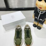 MM6 Maison Margiela Runner 系列复古老爹休闲运动鞋（橄榄绿色情侣款） - 图片 4